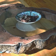 Mesa «Rodaja vidriada»